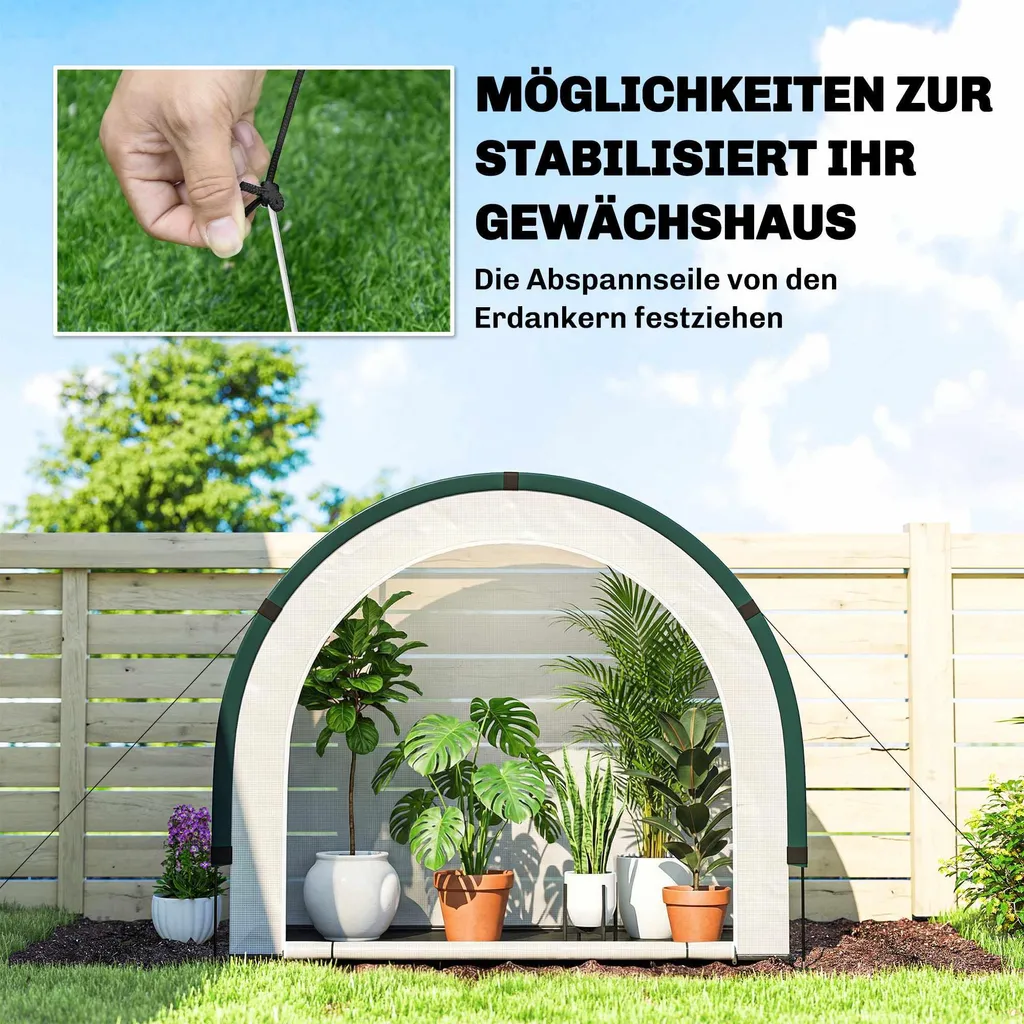 Serre de Balcon Modulable à Structure Acier et Bâche PE Translucide - 9