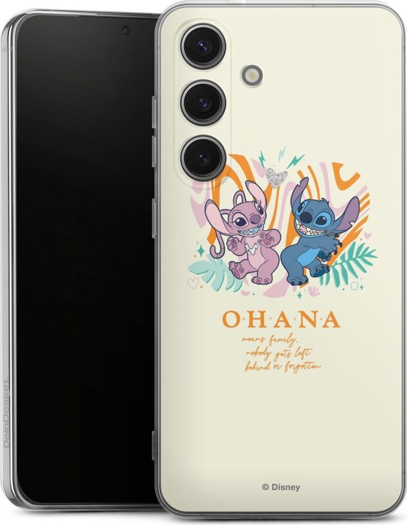 DeinDesign Handyhülle für Samsung Galaxy S25 Silikon Hülle Case Smartphone Schutzhülle Disney Offizielles Lizenzprodukt Lilo & Stitch