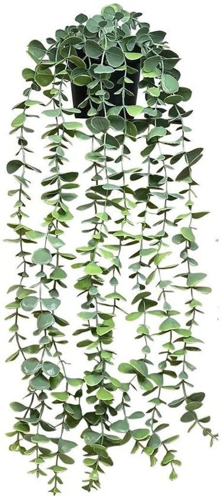 Eucalyptus artificiel suspendu sans entretien pot 60cm aspect naturel vif