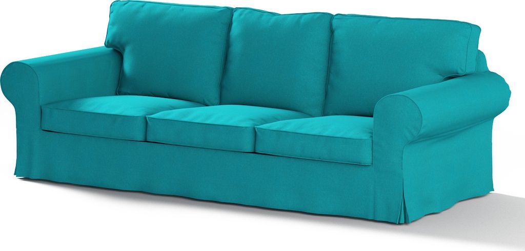 Dekoria Bezug für Ektorp 3-Sitzer Schlafsofa, ALTES Modell, türkis, Sofahusse Ektorp 3-Sitzer Schlafsofa