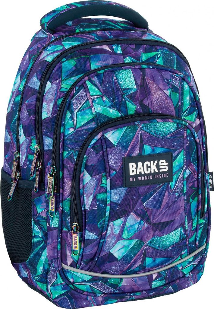 Backup Grosser Schulrucksack Für Jugendliche Kristall 3D Produktbild 