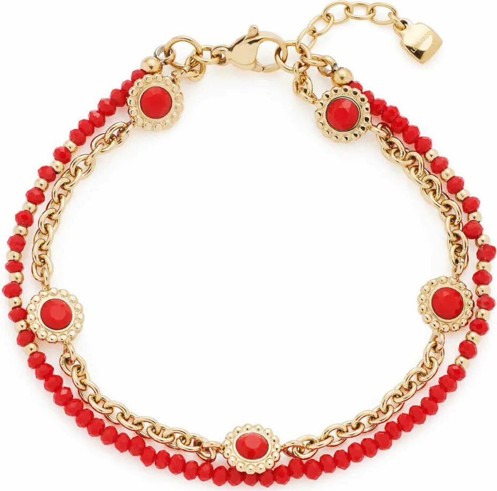 Leonardo Jewels Bracciale Florena 023546 Oro e Rosso | Gioiello Donna