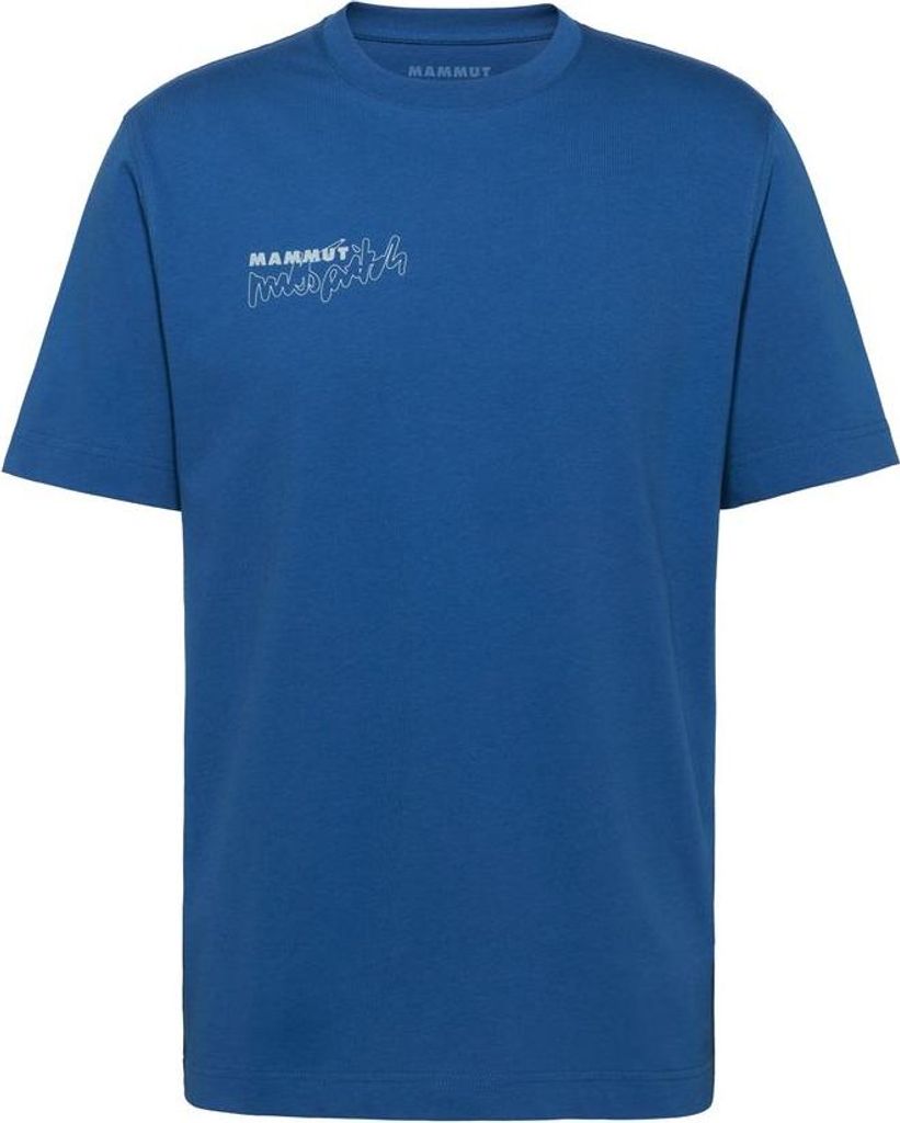 Mammut Base T-Shirt Men Multi-Pitch - Regular Fit T-Shirt aus ?Baumwolle, Farbe:tschiel, Größe:XXL