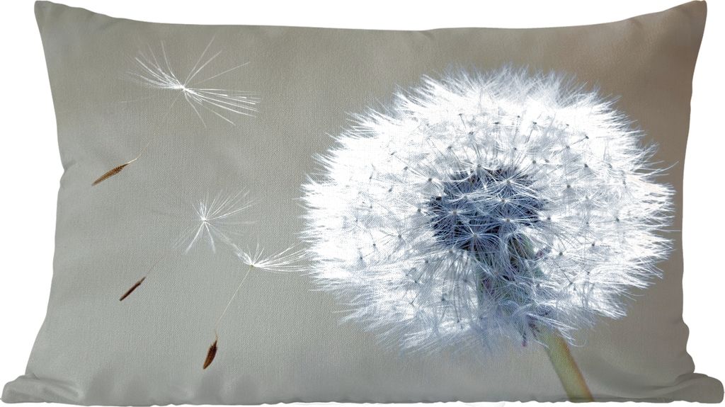 MuchoWow Zierkissen Sofakissen Wohnzimmer Dekokissen 60x40 cm Löwenzahn - Blume - Pflanze - Kopfkissen - Polster mit Foto