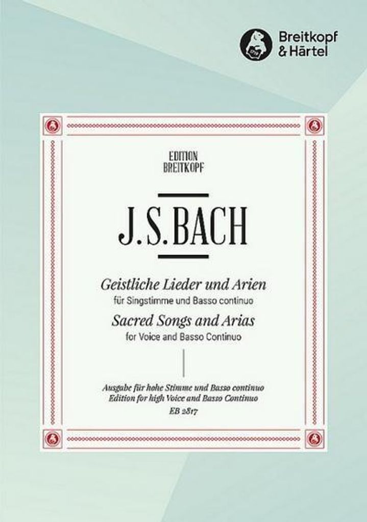 Geistliche Lieder und Arien, Hohe Stimme, Gesang und Klavier