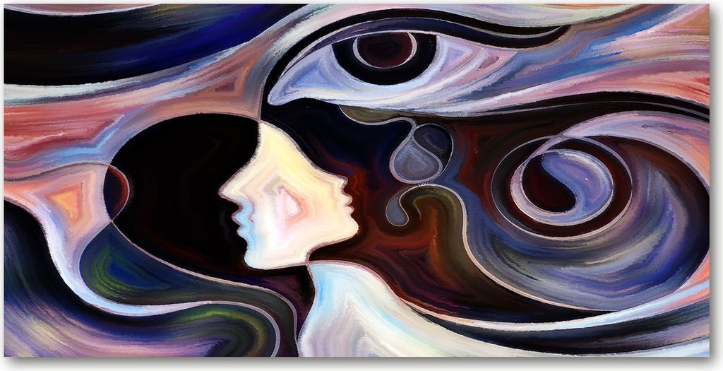 Tulup Leinwandbild - 120x60 cm - Wandkunst - Drucke auf Leinwand - Leinwanddruck - Kunst: modern & klassisch - Mehrfarbig - Abstraktes