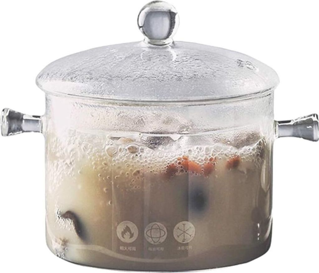 1.5L Glastopf zum Kochen, Doppelgriff
