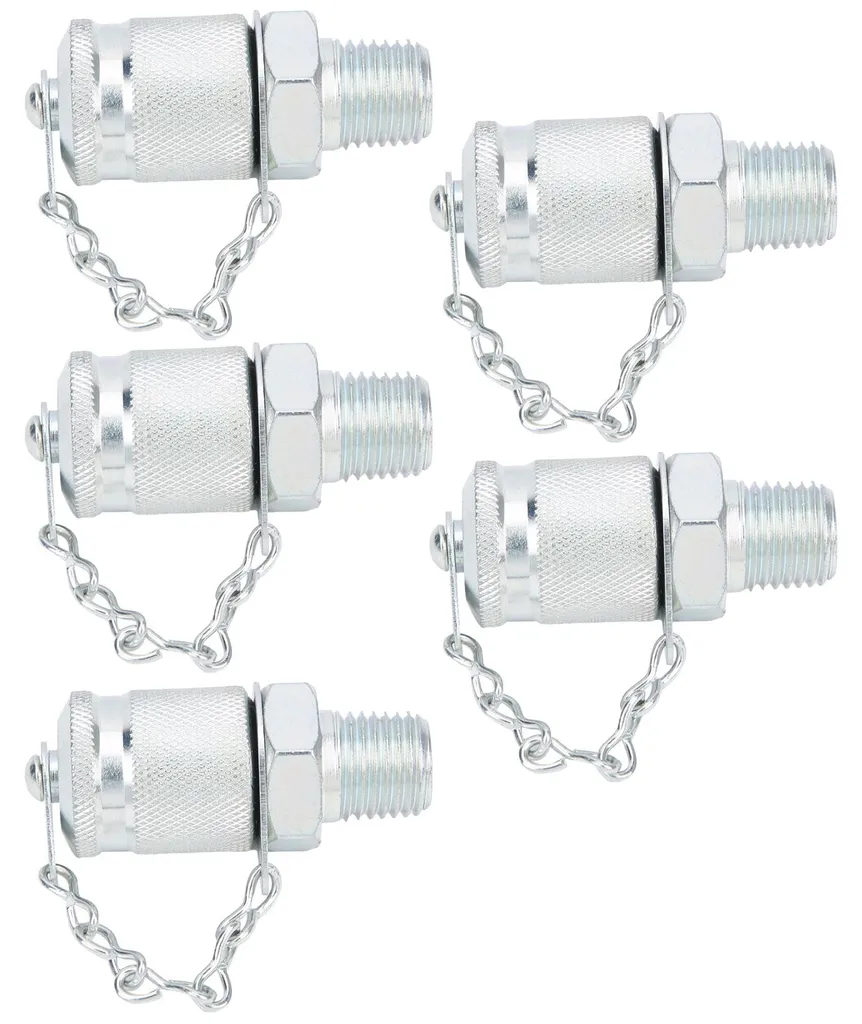 5 Adaptateurs de test hydraulique PT PPT NPT1/4 pour mesure de pression