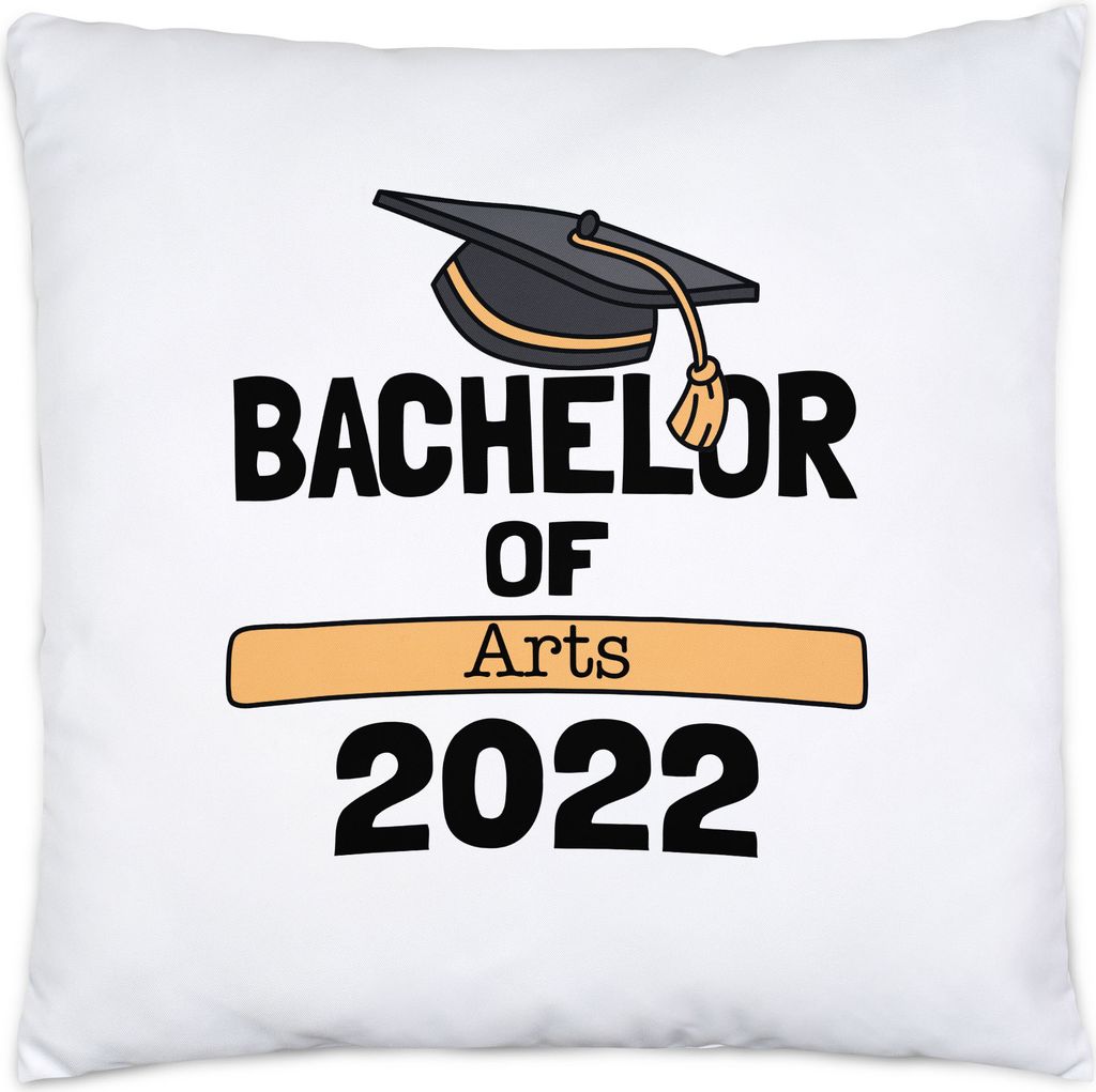 Bachelor of Arts 2022 Kissen inkl. Füllung Studium Absolvent Abschluss Geschenk Bachelorabschluss Uni