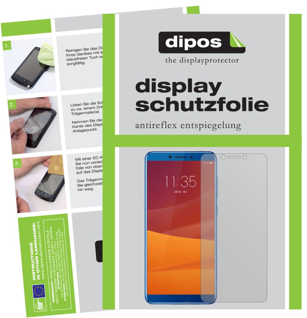 2x Schutzfolie für Lenovo K5 (2018) matt Displayschutzfolie Folie Display Schutz