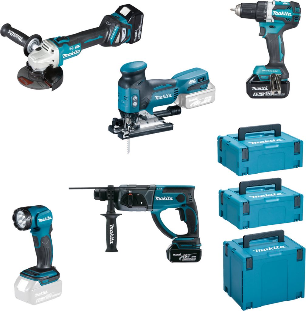 Makita DLX5066TJ Akku Spezialset 18V Li-Ion Lxt Produktbild 