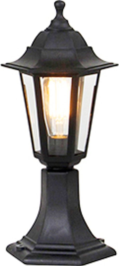 QAZQA - Klassisch I Antik Klassische Stehleuchte I Stehlampe I Standleuchte I Lampe I Leuchte für den Außenbereich schwarz 42,2 cm IP44 - New Hav...