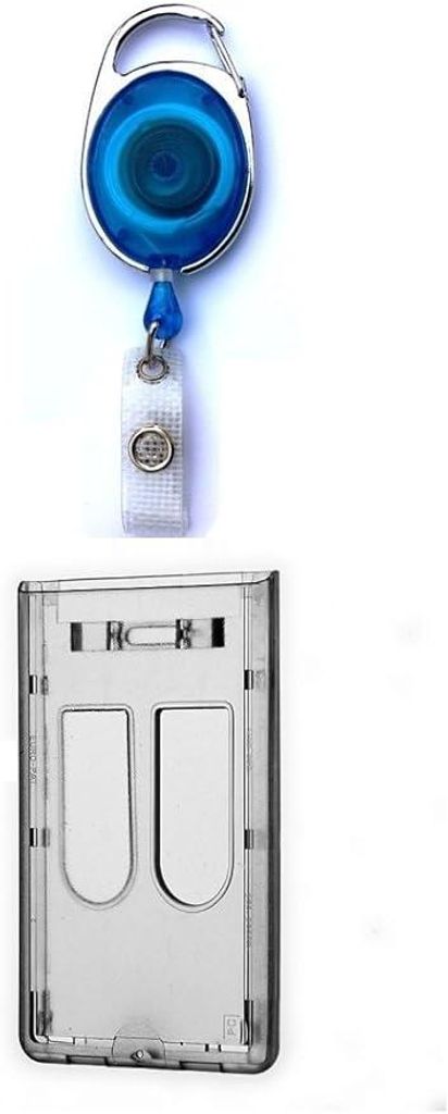 1x BLAU Transparent Ausweisset Ausweisjojo Zipper Jojo Produktbild 