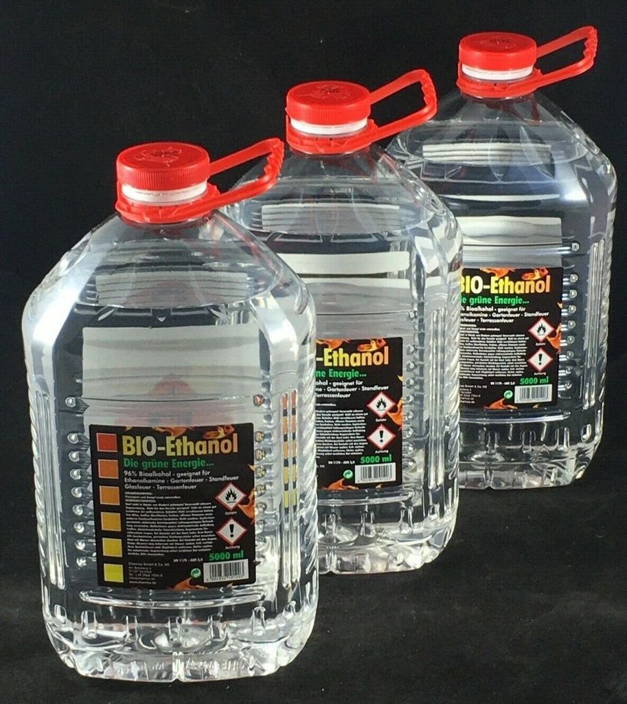 3x 5L -Ethanol 96% Die grüne Energie mit Bitrex Produktbild 
