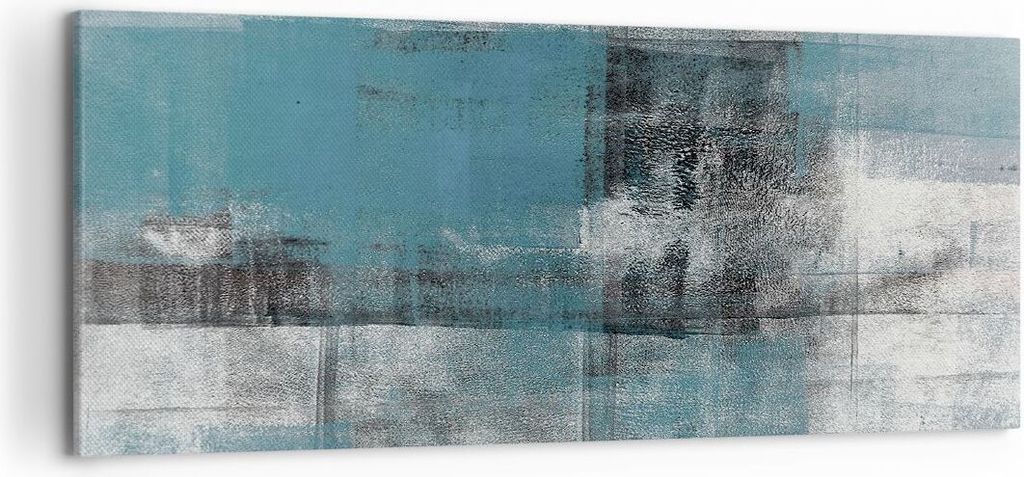Bild auf Leinwand - Leinwandbild - Einteilig - Abstraktion Modern Gürtel - 120x50cm - Wand Bild - Wanddeko - Wandbilder - Leinwanddruck - Bilder -...