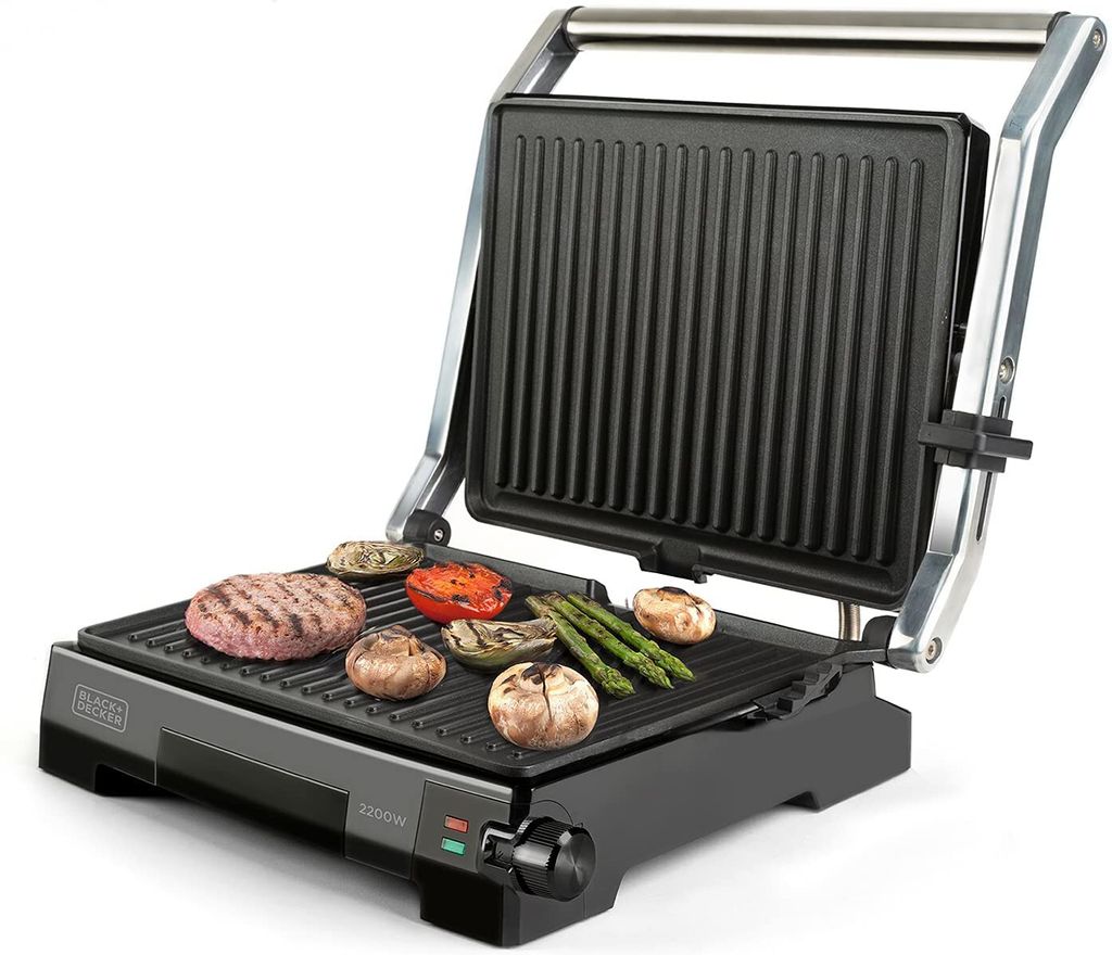 Black+Decker BXGF2200E Grill, 2000, Edelstahl (BXGR2200E) Obrázok produktu 