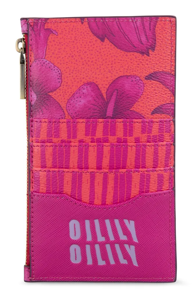 Portefeuille Porte-cartes Femme Oilily Für Elise Coloris Corail Vif
