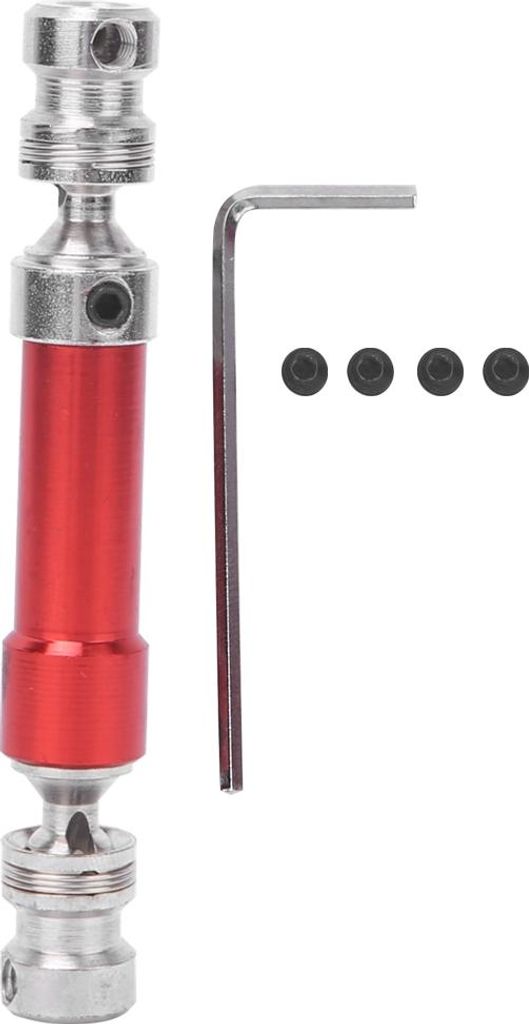 Metall CVD Hintere Antriebswelle Ersatzteile passend für WLtoys 12428 12423 1/12 RC CarRed