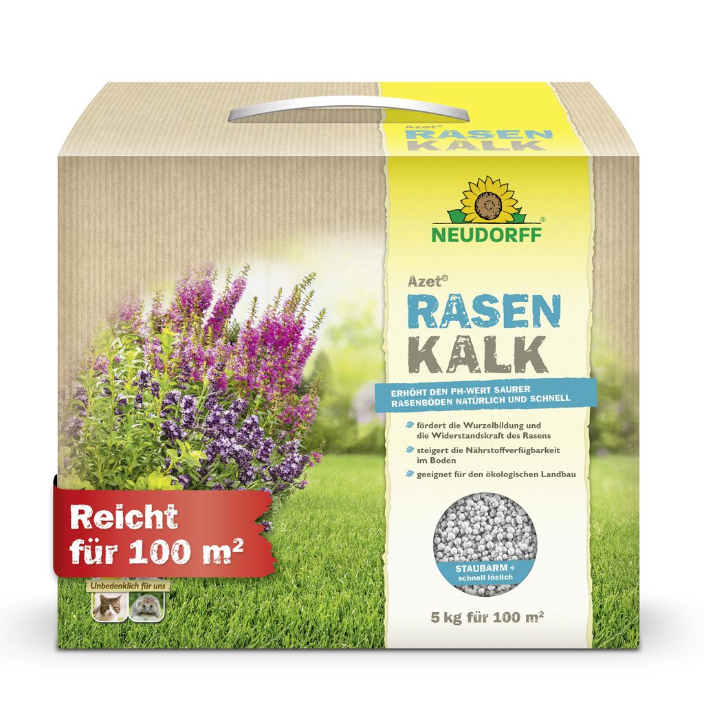 Neudorff Azet RasenKalk 5kg für 100m² - staubarm, schnell Produktbild 