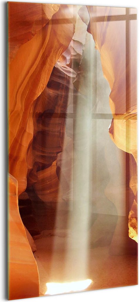 Designer Glasbild - Wandbild - Glas Bild - 70x140 cm - Wüstenschlucht