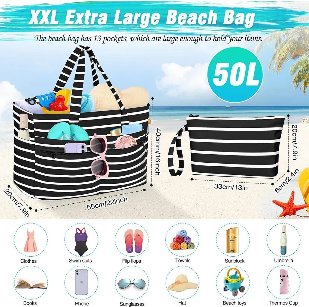 Borsa da Viaggio WACCET XXL: Leggera, Impermeabile e Pieghevole - 3