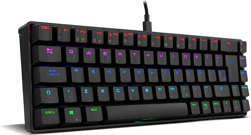 Ozone Tactical Noir : Clavier RVB Mécanique, USB, Bluetooth, 60% Mini