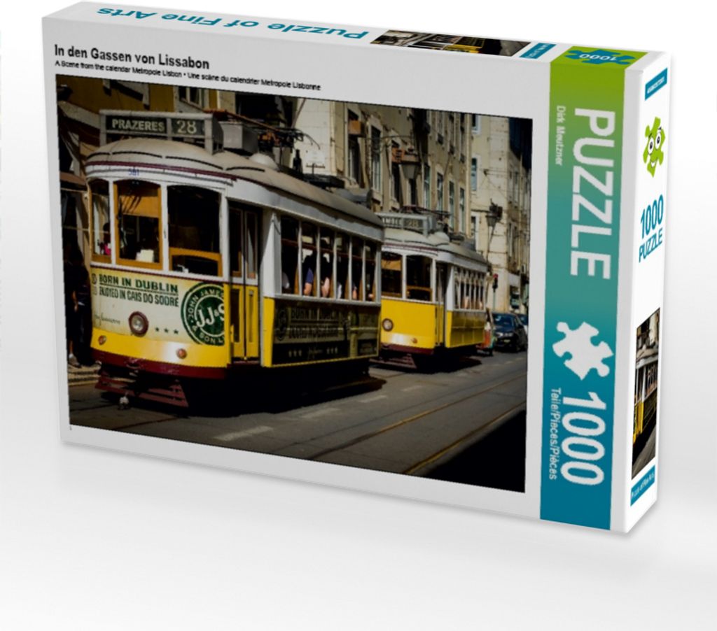 Calvendo In den Gassen von Lissabon 1000 Teile Puzzle quer Produktbild 