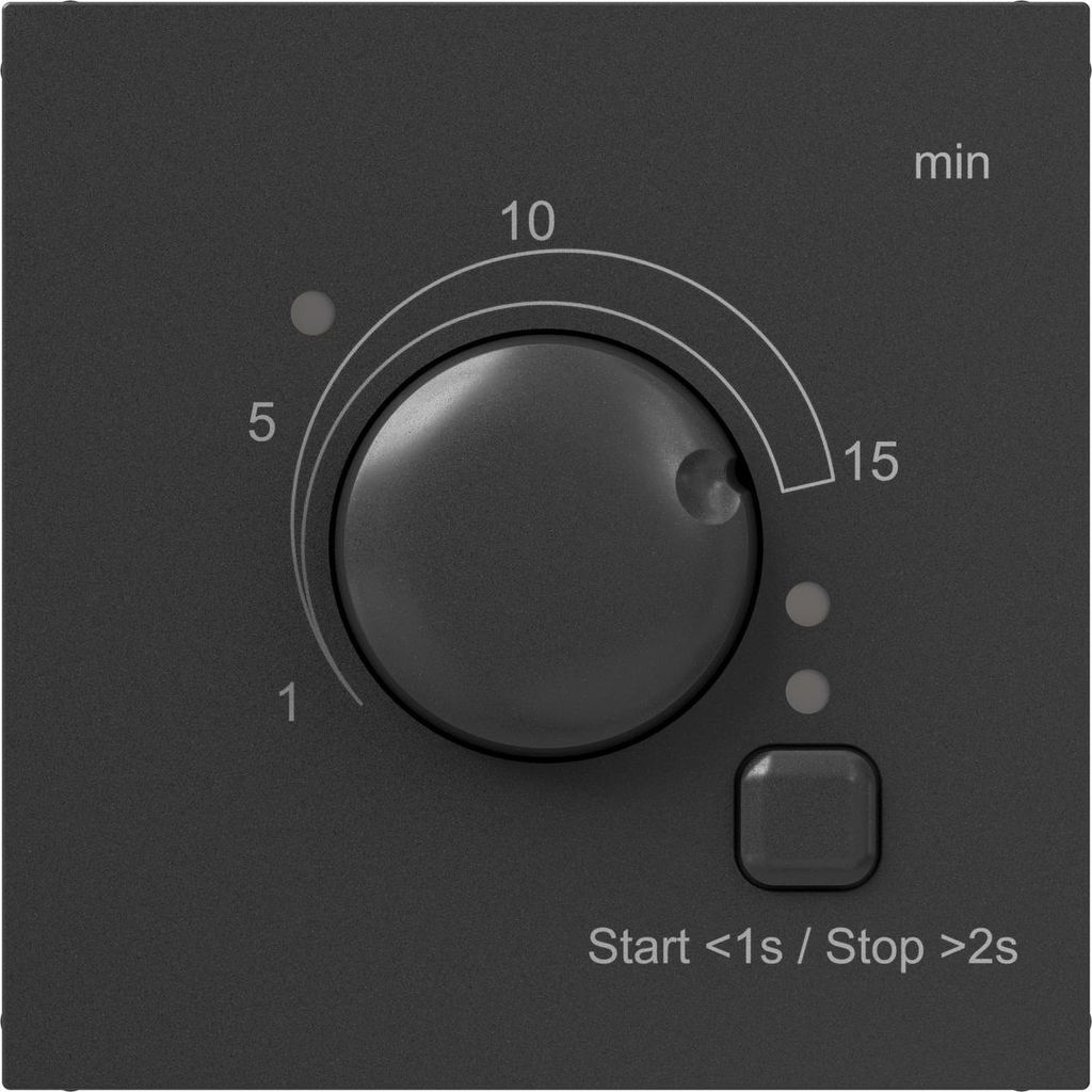 Legrand SEANO Abdeckung für Zeitschalter 0-15 Minuten, Anthrazit, 765435