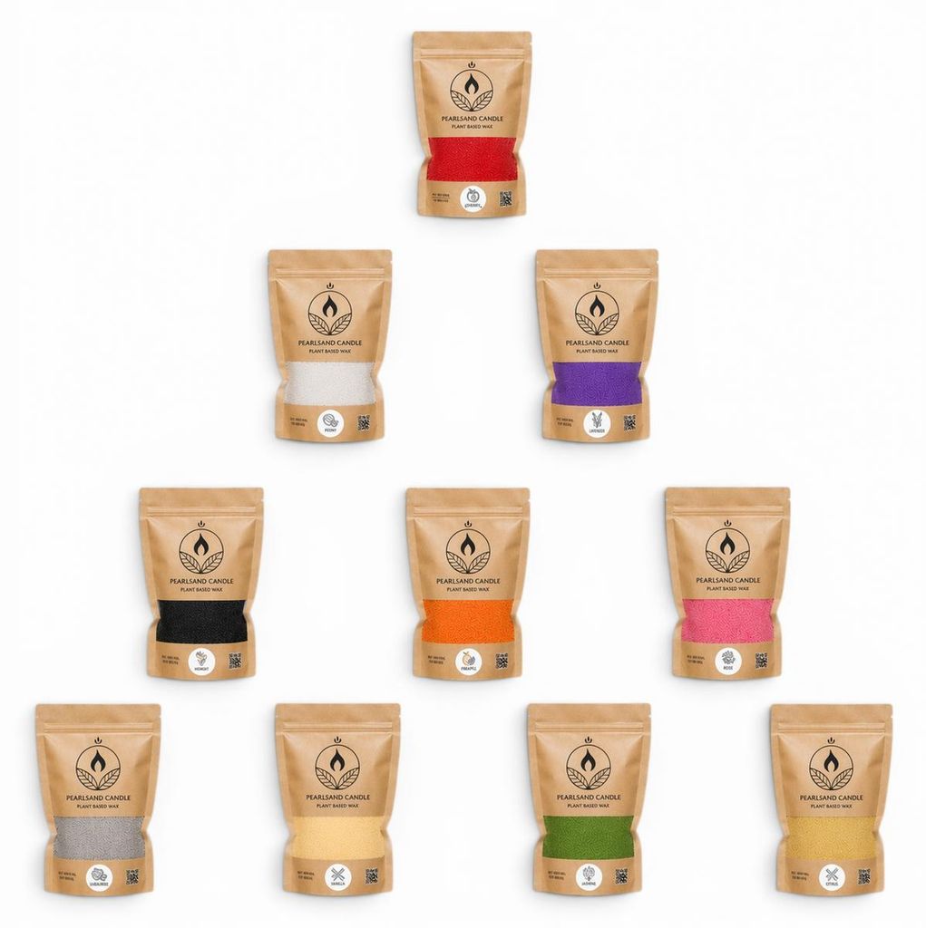 Kerzensand Mix mit Duft und Docht 500g 10x50g 10 Stk DIY Produktbild 