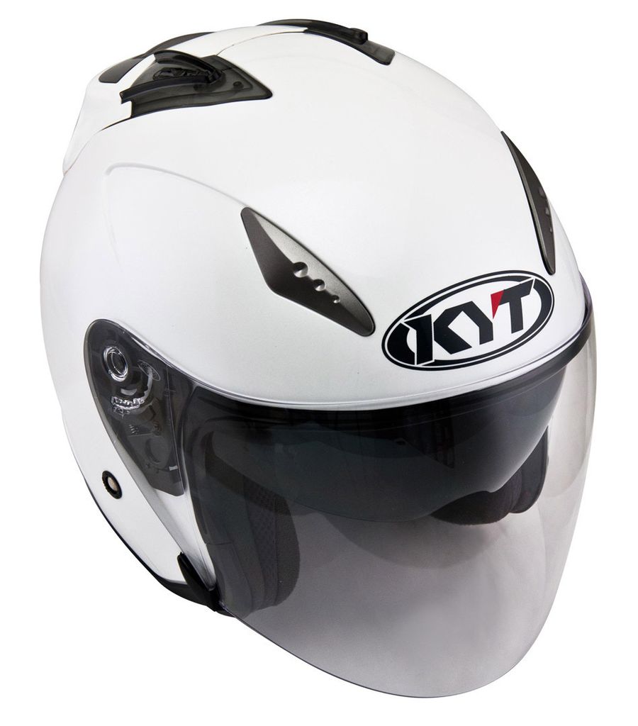 KYT Hellcat Plain Jethelm Grösse: XS (53/54), Farbe: Weiß