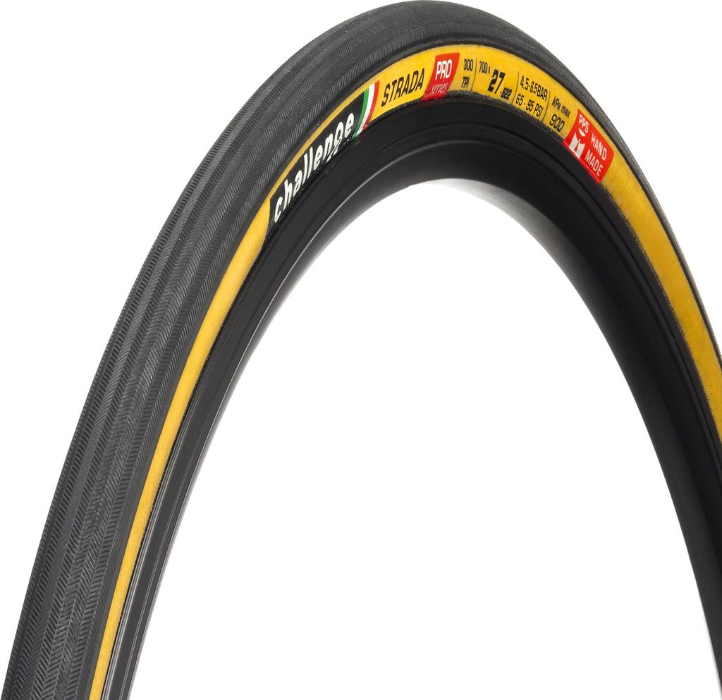 Challenge Road-Reifen Strada Pro Handmade Clincher 27-622 Schwarz/braun - sch...