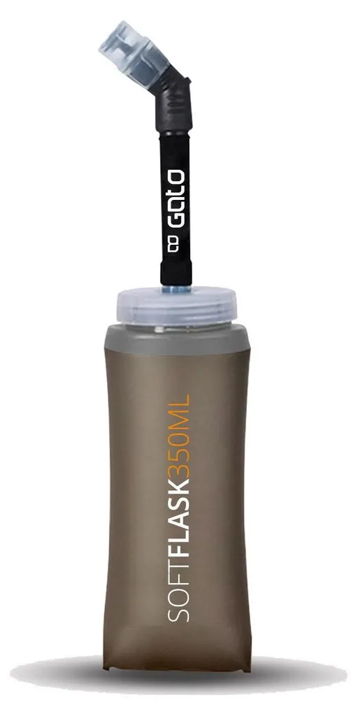 Outwet Gato Piston Souple Anthracite 350 ml : Gourde Vélo Performance