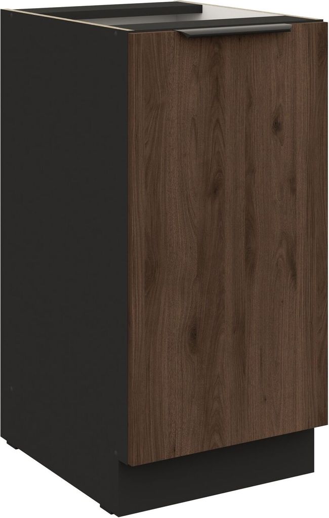 Küchen Unterschrank 40 cm Küche MONZA Okapi Nußbaum Küchenzeile Küchenblock