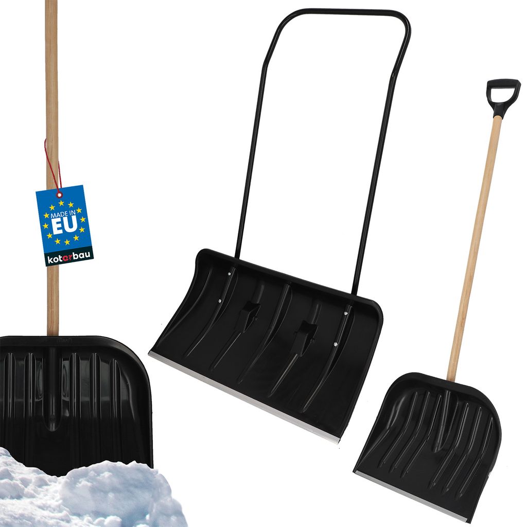 KOTARBAU® SATZ Schneeschieber 80cm mit Rädern + Produktbild