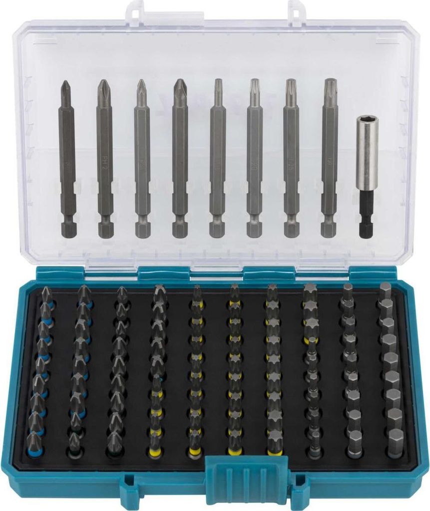 Makita - Set di cacciaviti - 99 pezzi - torx, phillips, Immagine del prodotto 