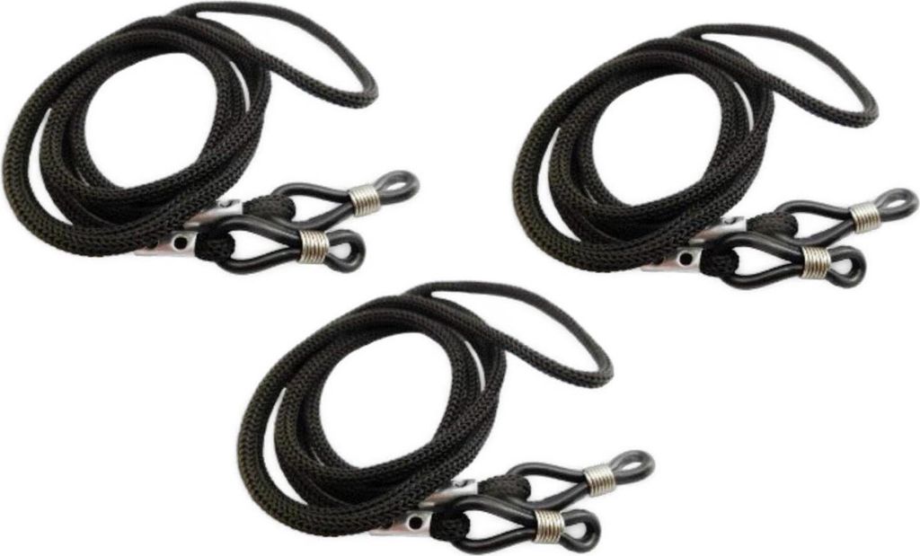 Brillenband Schwarz - 3er Pack Produktbild 