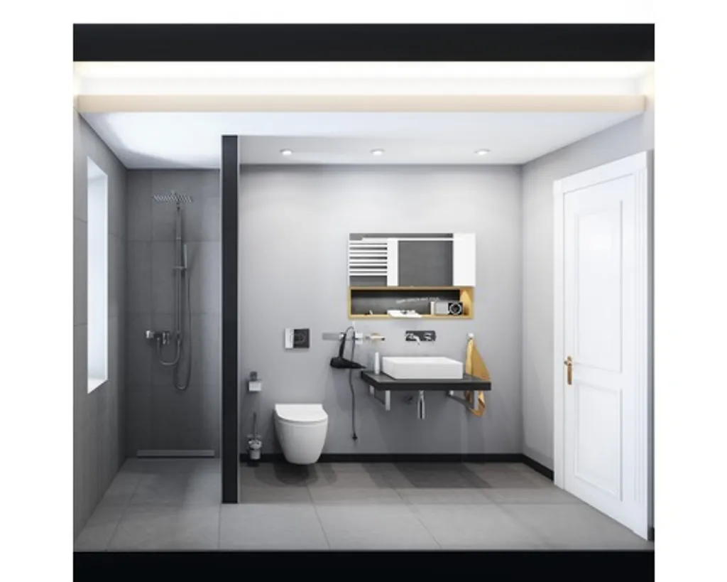 Support pour lavabo Fackelmann 48 cm en acier inoxydable robuste - 3