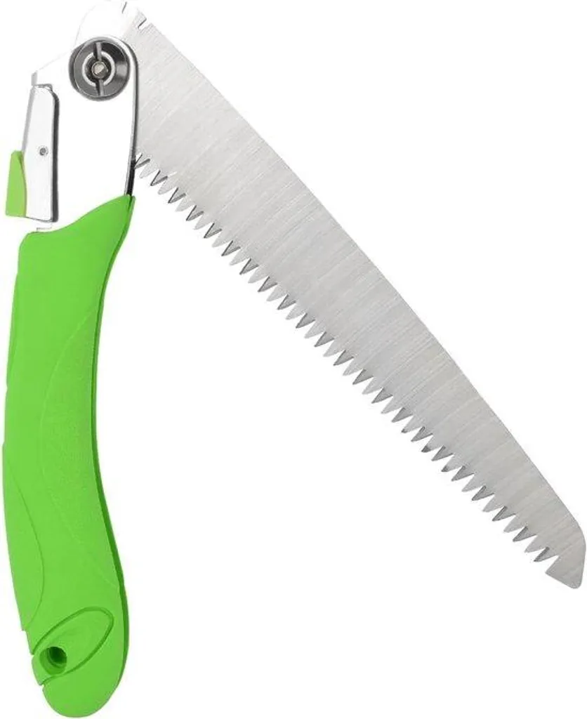 Scie d'élagage pliable idéale pour le jardinage et la coupe de bois