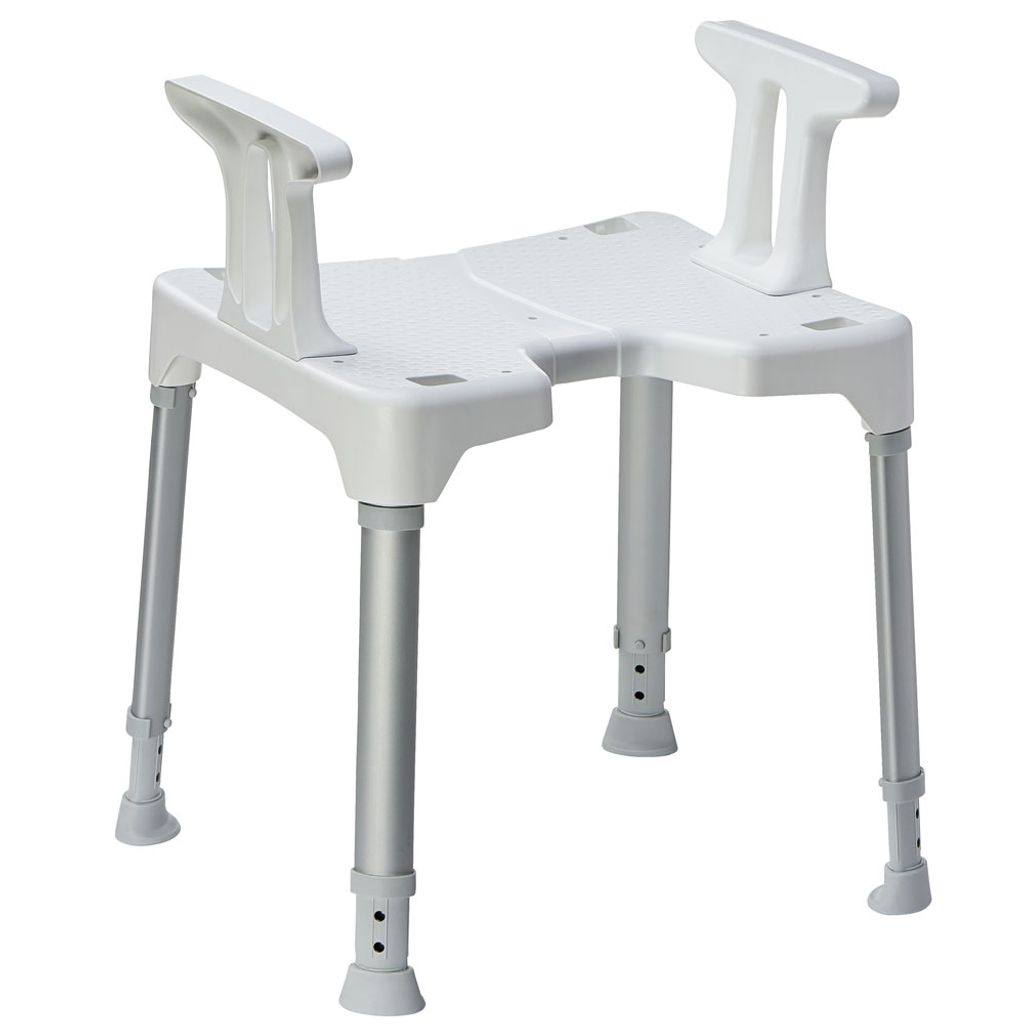 Duschhocker TAYO mit Armlehnen - MDR konformes Hilfsmittel Produktbild 