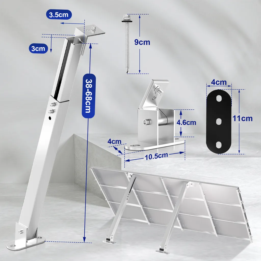Staffe di Montaggio per Pannello Solare: Kit Regolabile Professionale - 2