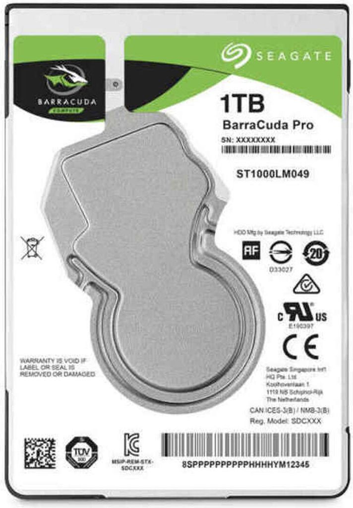 Seagate Barracuda Pro 2,5" 1000 GB Serial ATA III Immagine del prodotto 