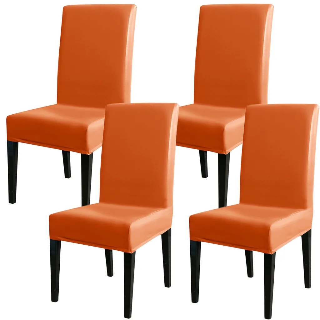 Restyling Sedie Ecopelle Arancione | 4 Coprisedia Stretch Universali