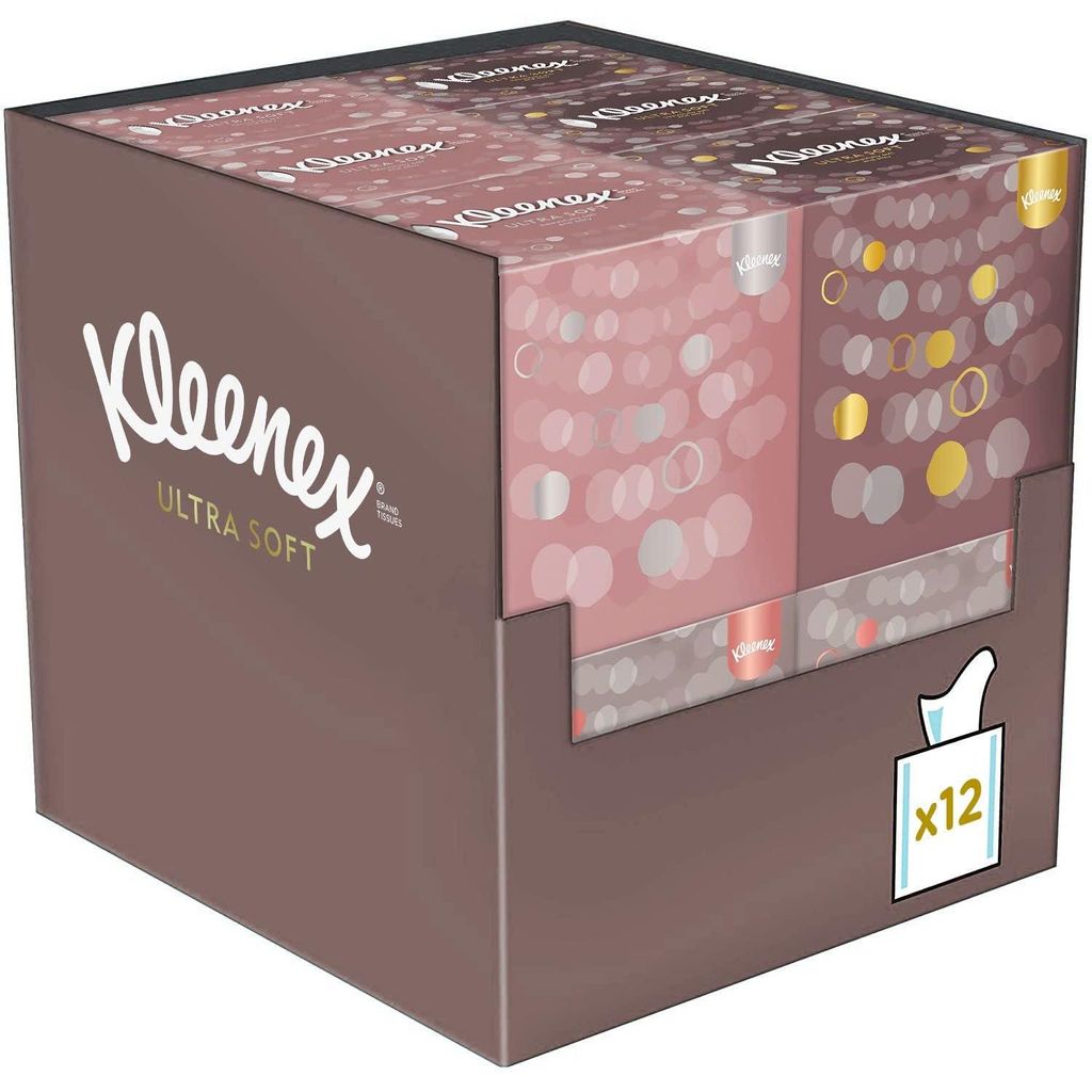 Kleenex Ultra Soft Kosmetik Tücher Würfel VPE (12X48 Produktbild 