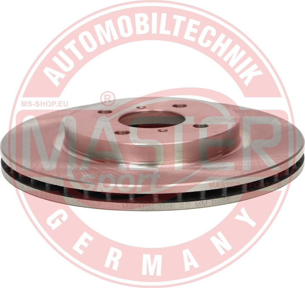 MS 24112526611-PCS-MS Bremsscheibe (1x Stück) Vorderachse für SUZUKI SWIFT IV (FZ, NZ)