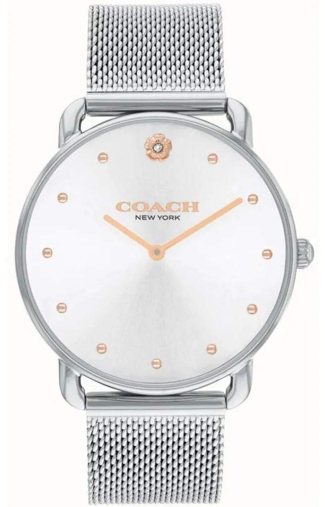 Montre Elliot 14504207 étanche en acier doré brillant et bracelet maille