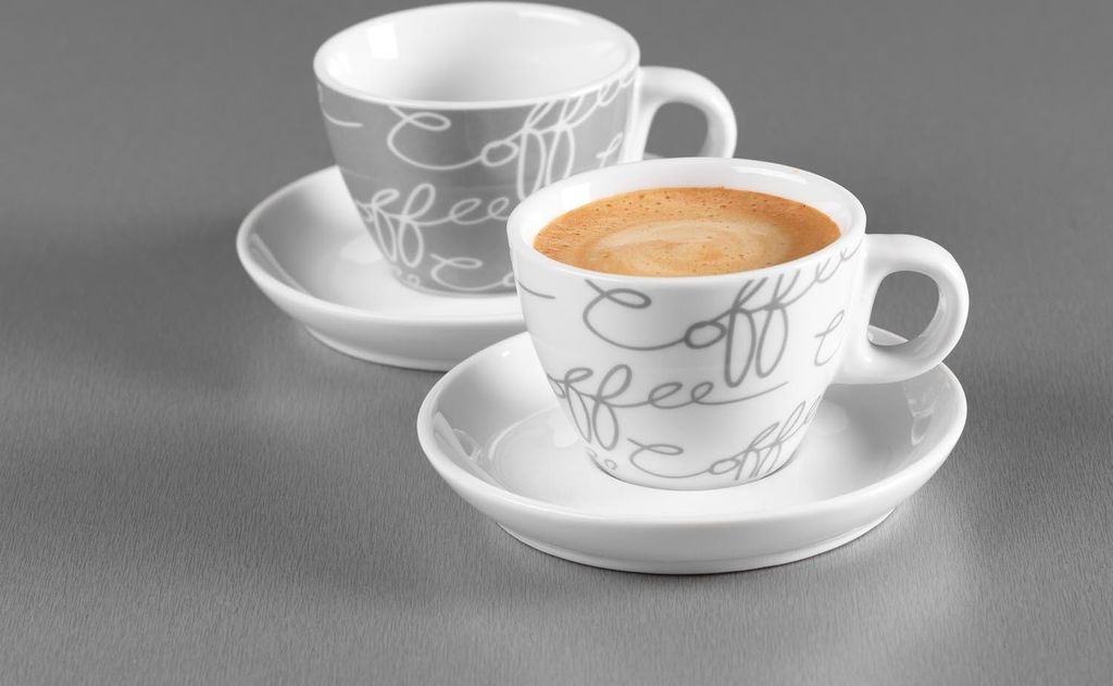 Flirt by R&B CORNELLO, 0,08 l, Grau, Porzellan, Espresso, Produktbild 