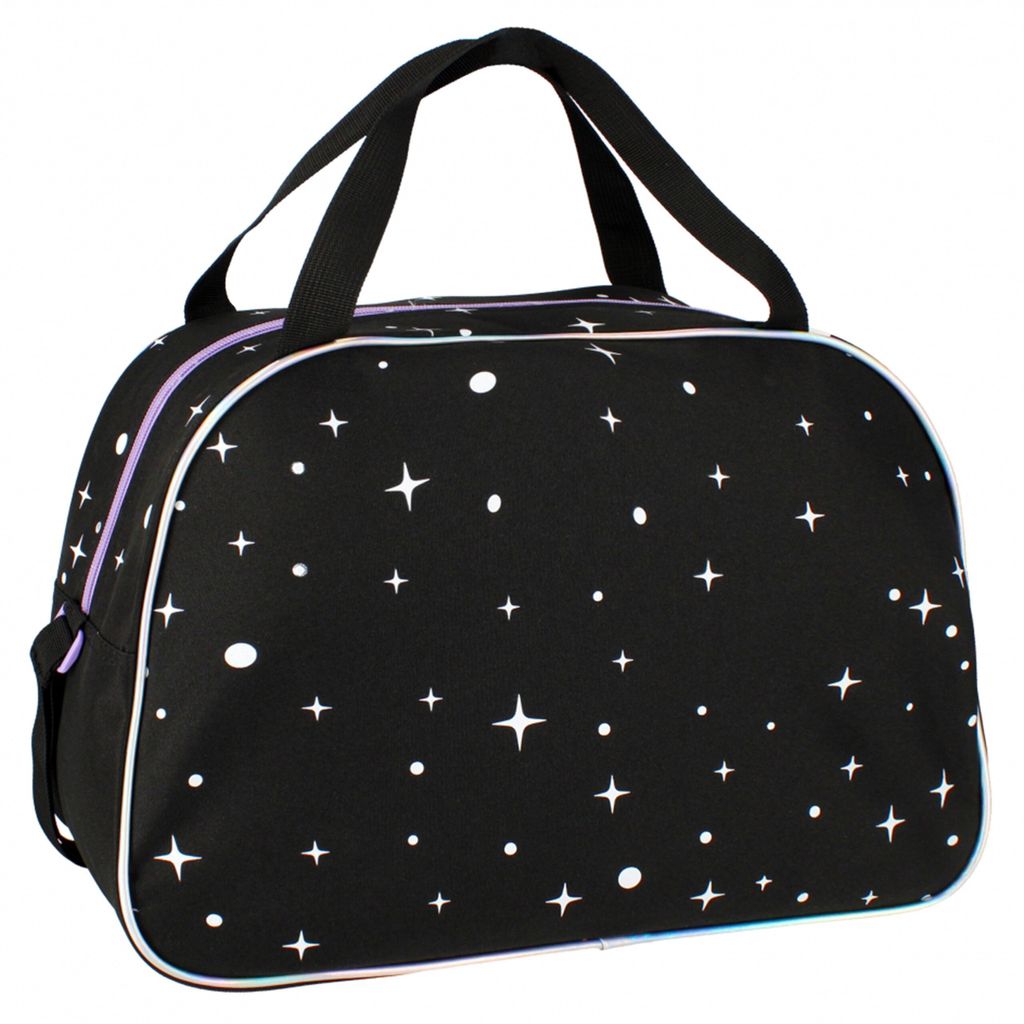 Einhorn holo Schwarze Umhängetasche, Sporttasche 39x27x16 Produktbild 4