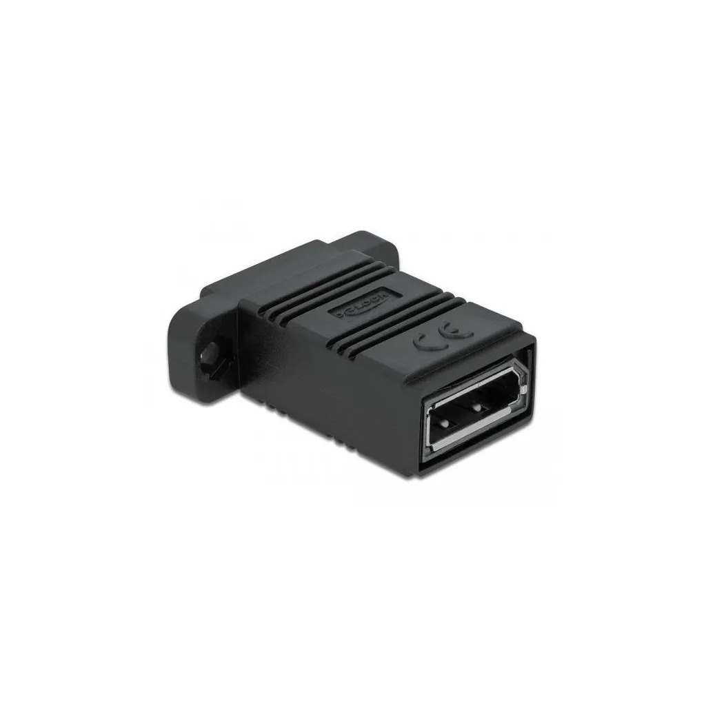 Module DisplayPort Easy 45 pour plastron et goulotte de câblage - Noir