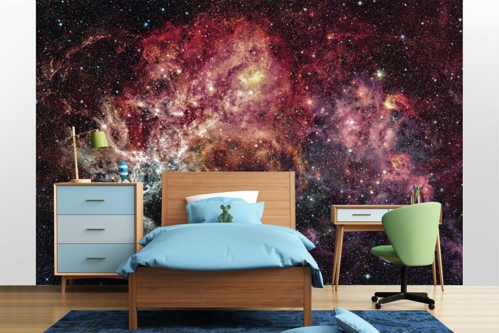 Vlies Fototapete ABSTRAKTE GALAXIE 375 x 250 cm (inkl. Kleister) - Vlies Tapete, Wandtapete, Wandbilder - Tapete für Wohnzimmer Schlafzimmer, Bür...