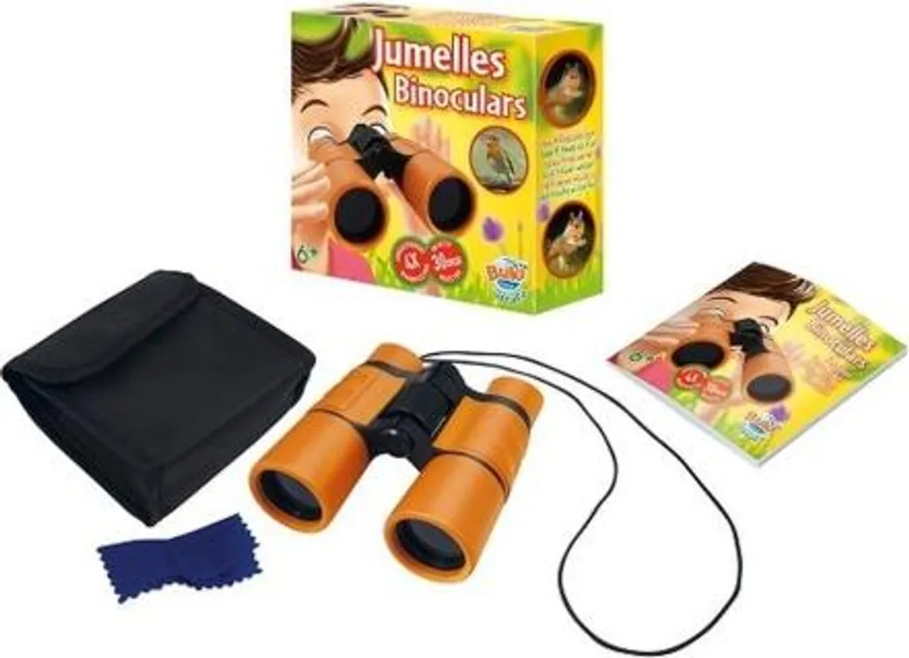 Jumelles Enfant Buki 4x30mm Haute Qualité avec Sacoche de Protection-Noir